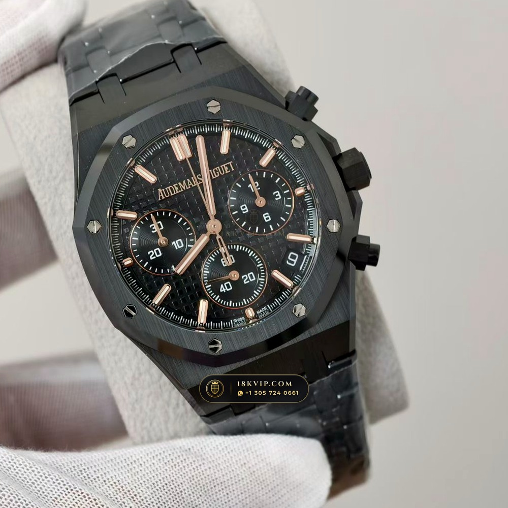 Audemars Piguet Royal Oak Selfwinding Chronograph 41mm Free-Sprung Calibre Ref. 26240CE — Private Vault Edition — Studio Gallery Plate II in High-Tech Ceramic & Titanium (149.4g Verified Mass, Audemars Piguet Cal. 4401 Flyback Chronograph)