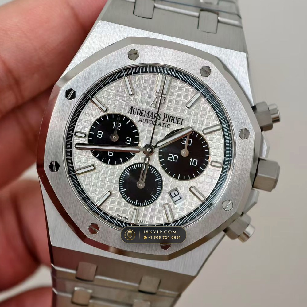 Audemars Piguet Royal Oak Selfwinding Chronograph 41mm Master Watchmaker Spec Ref. 26331ST — Private Vault Edition — Studio Gallery Plate III in 904L Stainless Steel Custom Architecture (180.4g Verified Mass, Audemars Piguet Cal. 2385 Column-Wheel Chronograph)