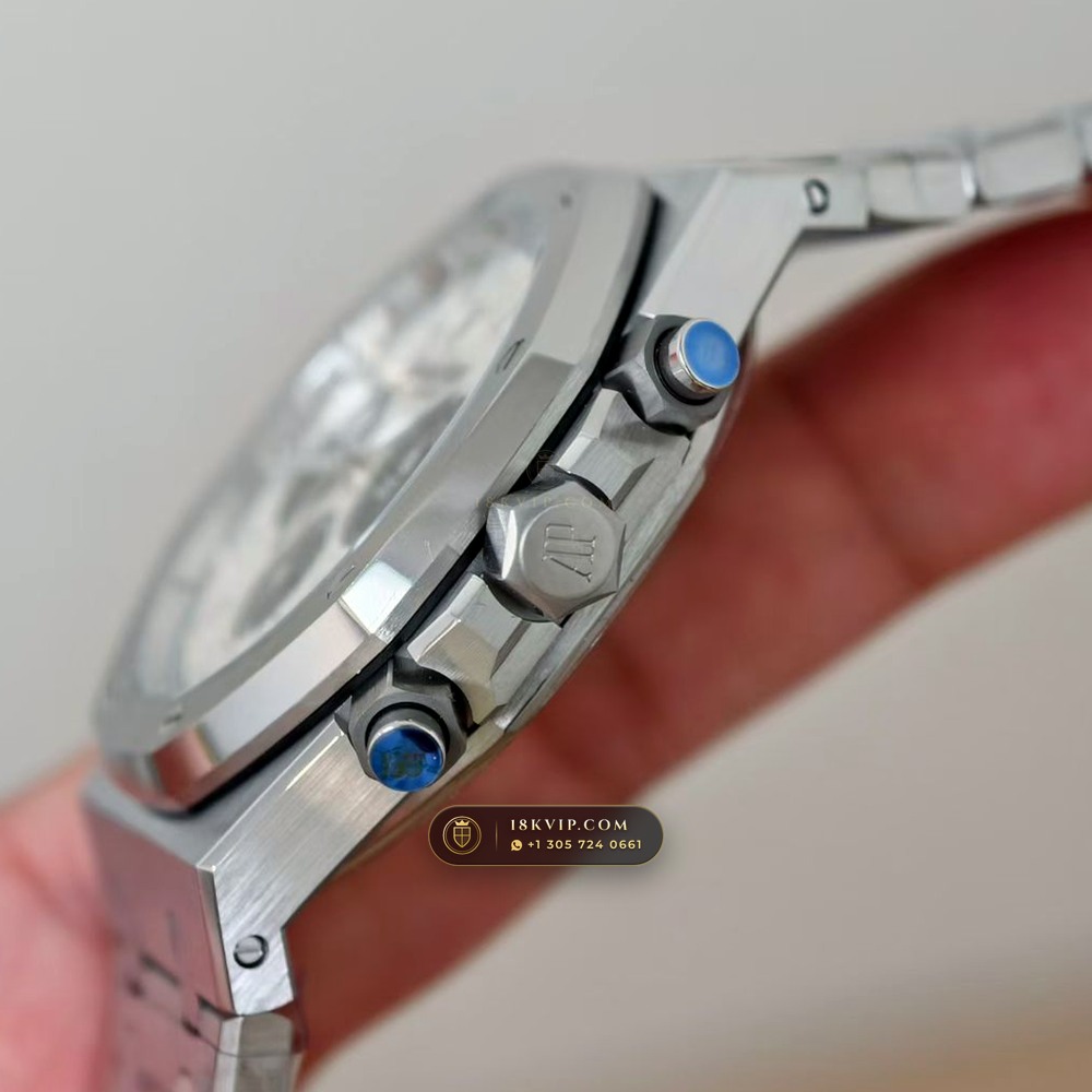 Audemars Piguet Royal Oak Selfwinding Chronograph 41mm Master Watchmaker Spec Ref. 26331ST — Private Vault Edition — Studio Gallery Plate V in 904L Stainless Steel Custom Architecture (180.4g Verified Mass, Audemars Piguet Cal. 2385 Column-Wheel Chronograph)