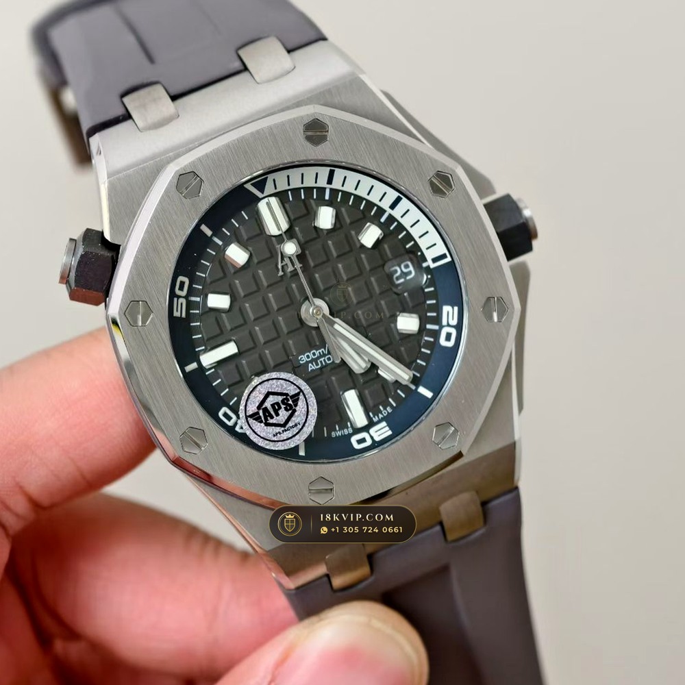 Audemars Piguet Royal Oak Offshore Diver 42mm Ref. 15720ST.OO.A009CA.01 — Private Vault Edition — Studio Gallery Plate II in 904L Stainless Steel Custom Architecture (168.0g Verified Mass, Audemars Piguet Cal. 4308 / Cal. 3120)