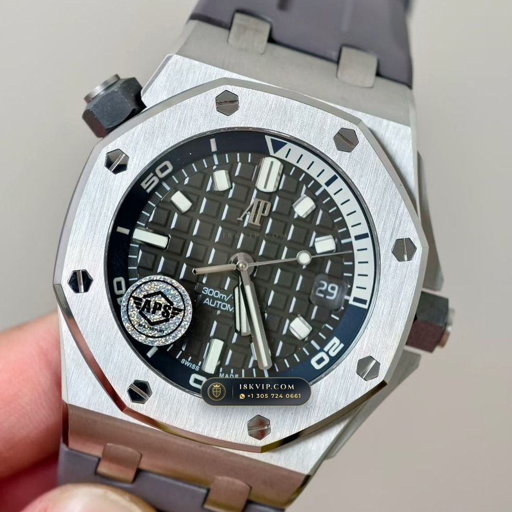Audemars Piguet Royal Oak Offshore Diver 42mm Ref. 15720ST.OO.A009CA.01 — Private Vault Edition — Studio Gallery Plate III in 904L Stainless Steel Custom Architecture (168.0g Verified Mass, Audemars Piguet Cal. 4308 / Cal. 3120)
