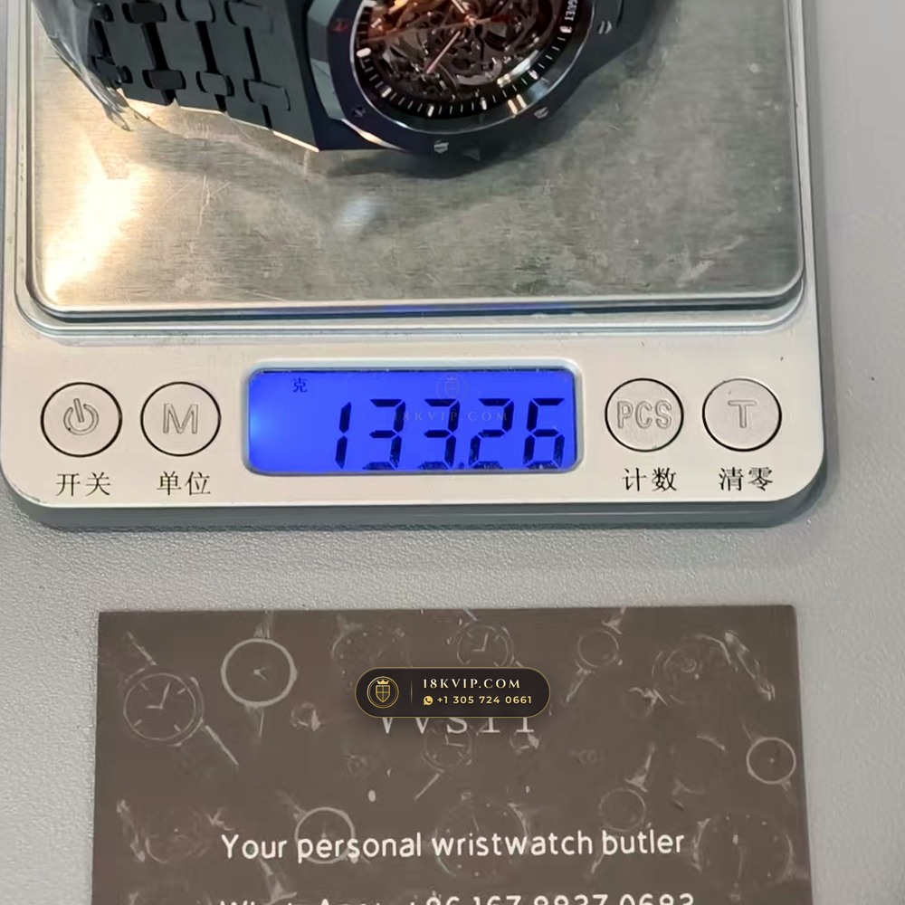 Audemars Piguet Royal Oak Double Balance Wheel Openworked 41mm Ref. 15416CE — Private Vault Edition — Studio Gallery Plate XIII in High-Tech Ceramic & Titanium (135.4g Verified Mass, Audemars Piguet Cal. 3132 Dual-Balance Openworked)