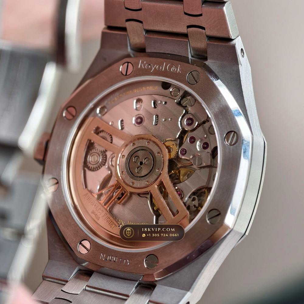 Audemars Piguet Royal Oak Selfwinding 41mm Custom Tapestry Dial 22K Gold Rotor Ref. 15510ST — Private Vault Edition — Studio Gallery Plate VII in 904L Stainless Steel Custom Architecture (166.4g Verified Mass, Audemars Piguet Cal. 4302 - 70h Power Reserve)