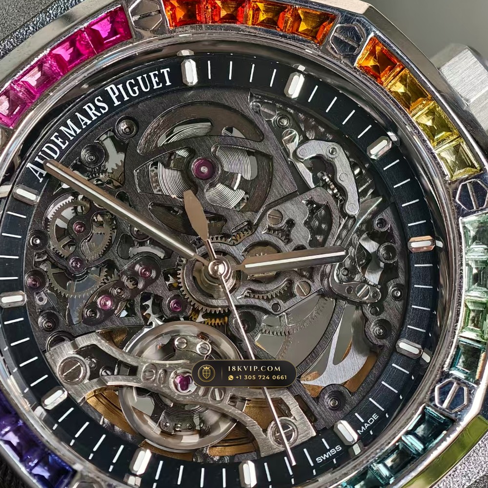 Audemars Piguet Royal Oak Double Balance Wheel Openworked 41mm 18K White Gold Ref. 15412BC — Private Vault Edition — Studio Gallery Plate IV in 18K White Gold Au750 (224.8g Verified Mass, Audemars Piguet Cal. 3132 Dual-Balance Openworked)