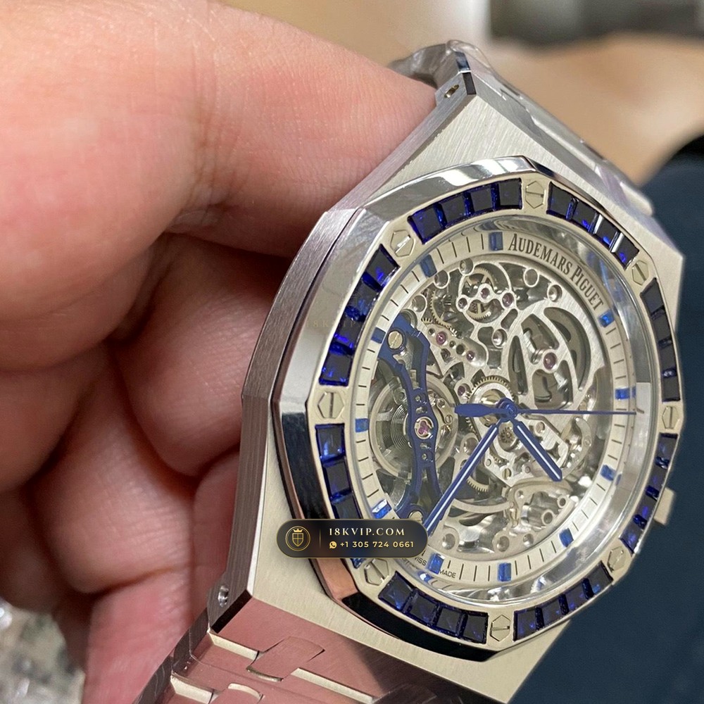 Audemars Piguet Royal Oak Double Balance Wheel Openworked 41mm 18K White Gold Ref. 15412BC.SS.1220BC.02 — Private Vault Edition — Studio Gallery Plate III in 18K White Gold Au750 (224.6g Verified Mass, Audemars Piguet Cal. 3132 Dual-Balance Openworked)