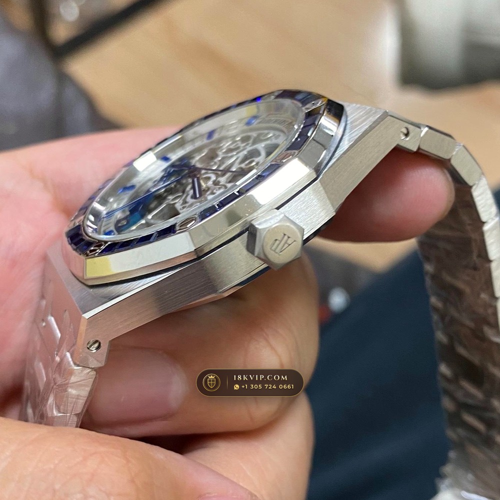 Audemars Piguet Royal Oak Double Balance Wheel Openworked 41mm 18K White Gold Ref. 15412BC.SS.1220BC.02 — Private Vault Edition — Studio Gallery Plate IV in 18K White Gold Au750 (224.6g Verified Mass, Audemars Piguet Cal. 3132 Dual-Balance Openworked)