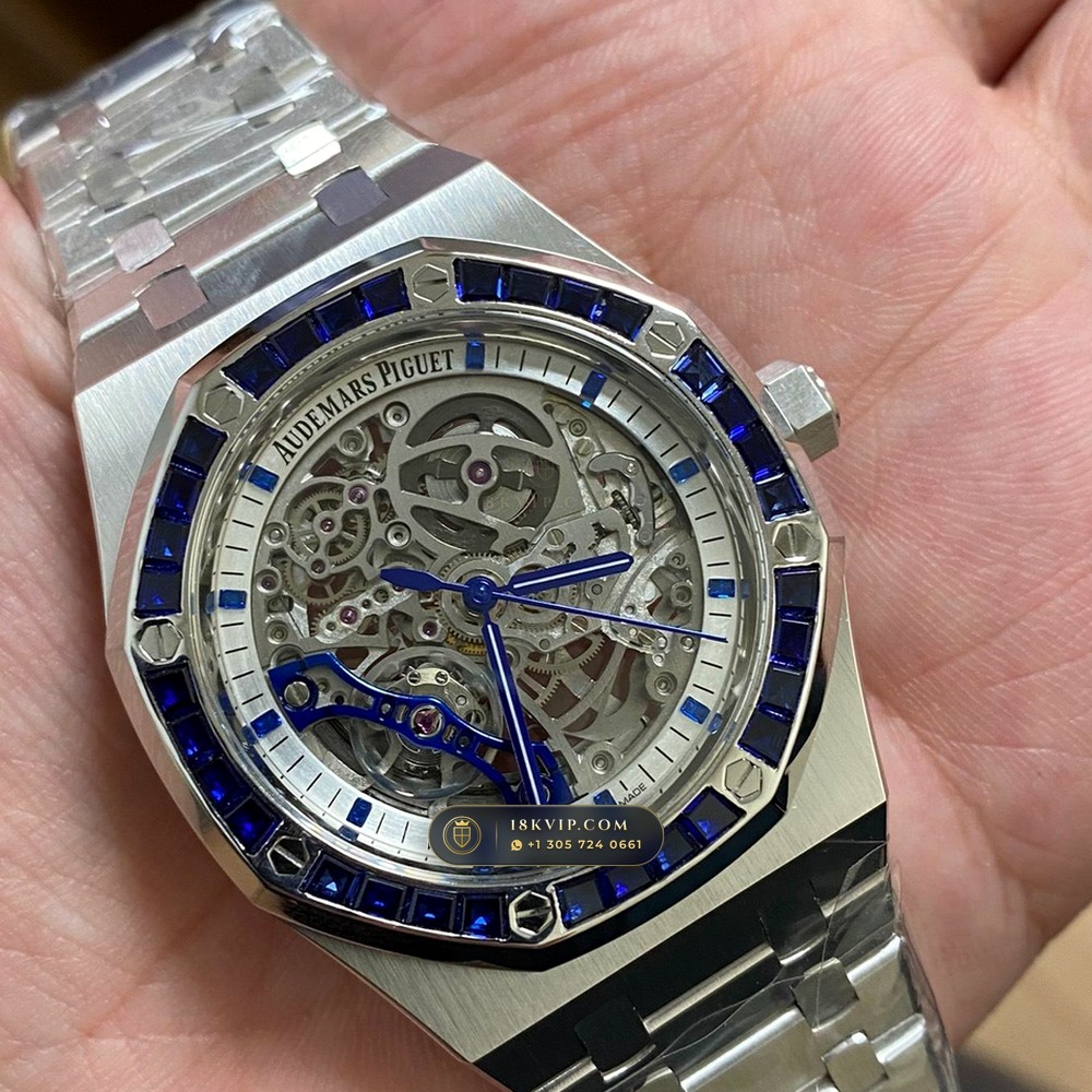 Audemars Piguet Royal Oak Double Balance Wheel Openworked 41mm 18K White Gold Ref. 15412BC.SS.1220BC.02 — Private Vault Edition — Studio Gallery Plate VII in 18K White Gold Au750 (224.6g Verified Mass, Audemars Piguet Cal. 3132 Dual-Balance Openworked)