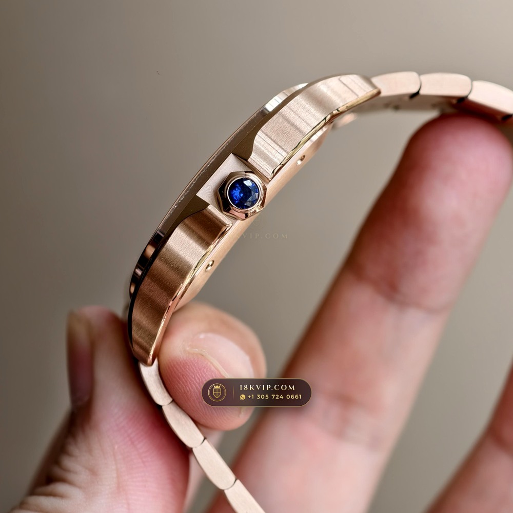 Cartier Santos de Cartier Large Full 18K Rose Gold Ref. WGSA0028 — Private Vault Edition — Studio Gallery Plate IV in 18K Rose Gold Au750 (178.1g Verified Mass, Cartier Manufacture Cal. 1847 MC / Skeleton Cal. 9611 MC)