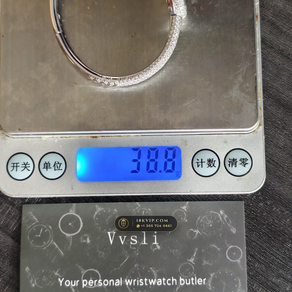 Cartier Baignoire Allongee High Jewelry Diamond Pave 18K White Gold Ref. HPI01773 — Private Vault Edition — Studio Gallery Plate VIII in 18K White Gold Au750 (62.7g Verified Mass, Cartier Precision Horological Movement)