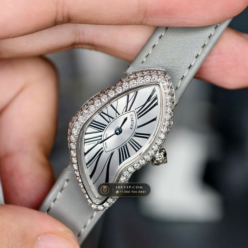 Cartier Crash de Cartier London Boutique Diamond Bezel 950 Platinum Ref. CRWHCH0006 — Private Vault Edition — Studio Gallery Plate III in 950 Platinum Pt950 (73.7g Verified Mass, Cartier Manufacture Hand-Wound Cal. 8970 MC)