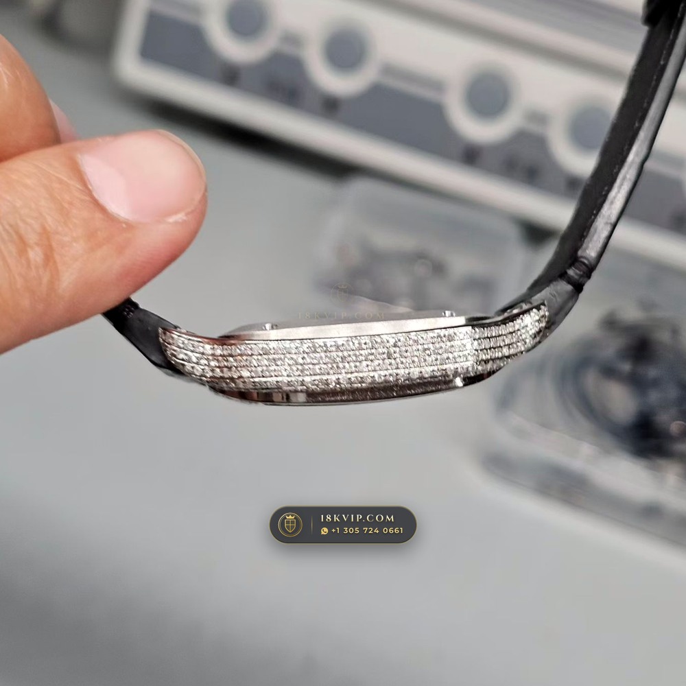 Cartier Santos de Cartier Medium 35.1mm Cal. 1847MC Ref. WSSA0029 — Private Vault Edition — Studio Gallery Plate VII in 904L Stainless Steel Custom Architecture (115.8g Verified Mass, Cartier Manufacture Cal. 1847 MC / Skeleton Cal. 9611 MC)