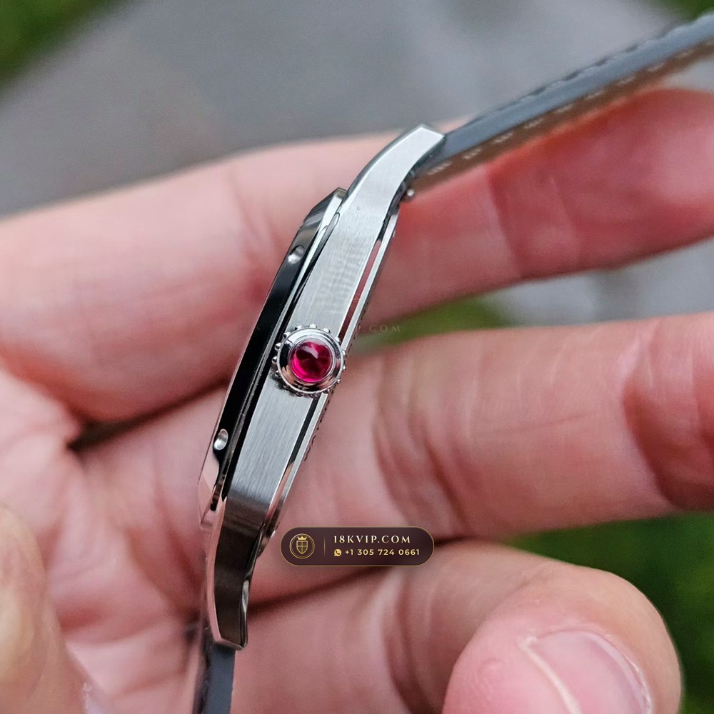 Cartier Santos-Dumont Large Hand-Wound Cal. 430MC Ref. WSSA0032 — Private Vault Edition — Studio Gallery Plate III in 904L Stainless Steel Custom Architecture (115.8g Verified Mass, Cartier Manufacture Cal. 1847 MC / Skeleton Cal. 9611 MC)