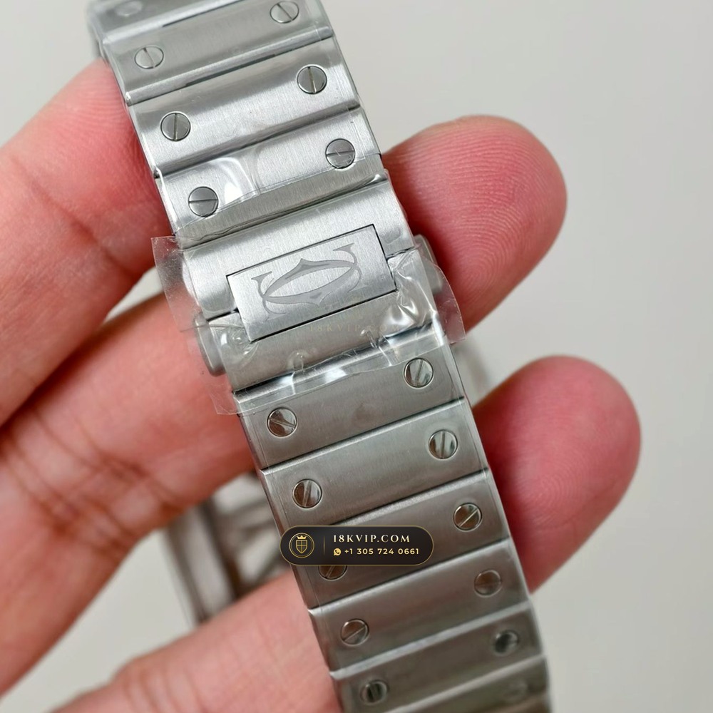 Cartier Santos de Cartier Skeleton Openworked Roman Bridges Ref. WHSA0015 — Private Vault Edition — Studio Gallery Plate VI in 904L Stainless Steel Custom Architecture (115.3g Verified Mass, Cartier Manufacture Cal. 1847 MC / Skeleton Cal. 9611 MC)