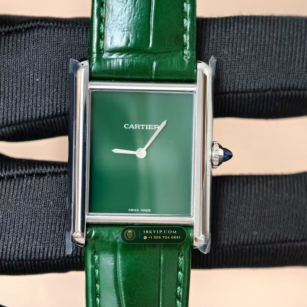 Cartier Tank Must Medium Classic Silvered Dial Ref. WSTA0041 — Private Vault Edition — Studio Gallery Plate IV in 904L Stainless Steel Custom Architecture (45.5g Verified Mass, Cartier Manufacture Cal. 1917 MC)