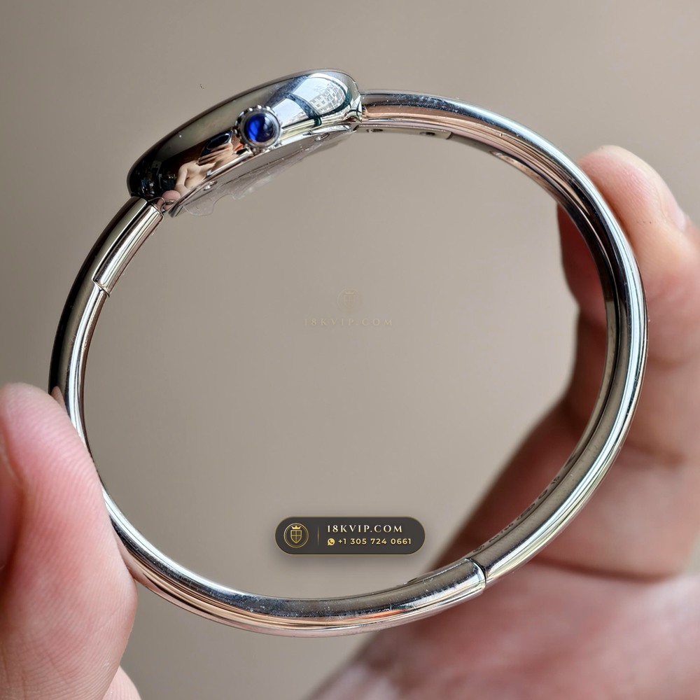 Cartier Baignoire Size 15 Bangle 18K White Gold Ref. WGBA0019 — Private Vault Edition — Studio Gallery Plate VI in 18K White Gold Au750 (62.4g Verified Mass, Cartier Precision Horological Movement)