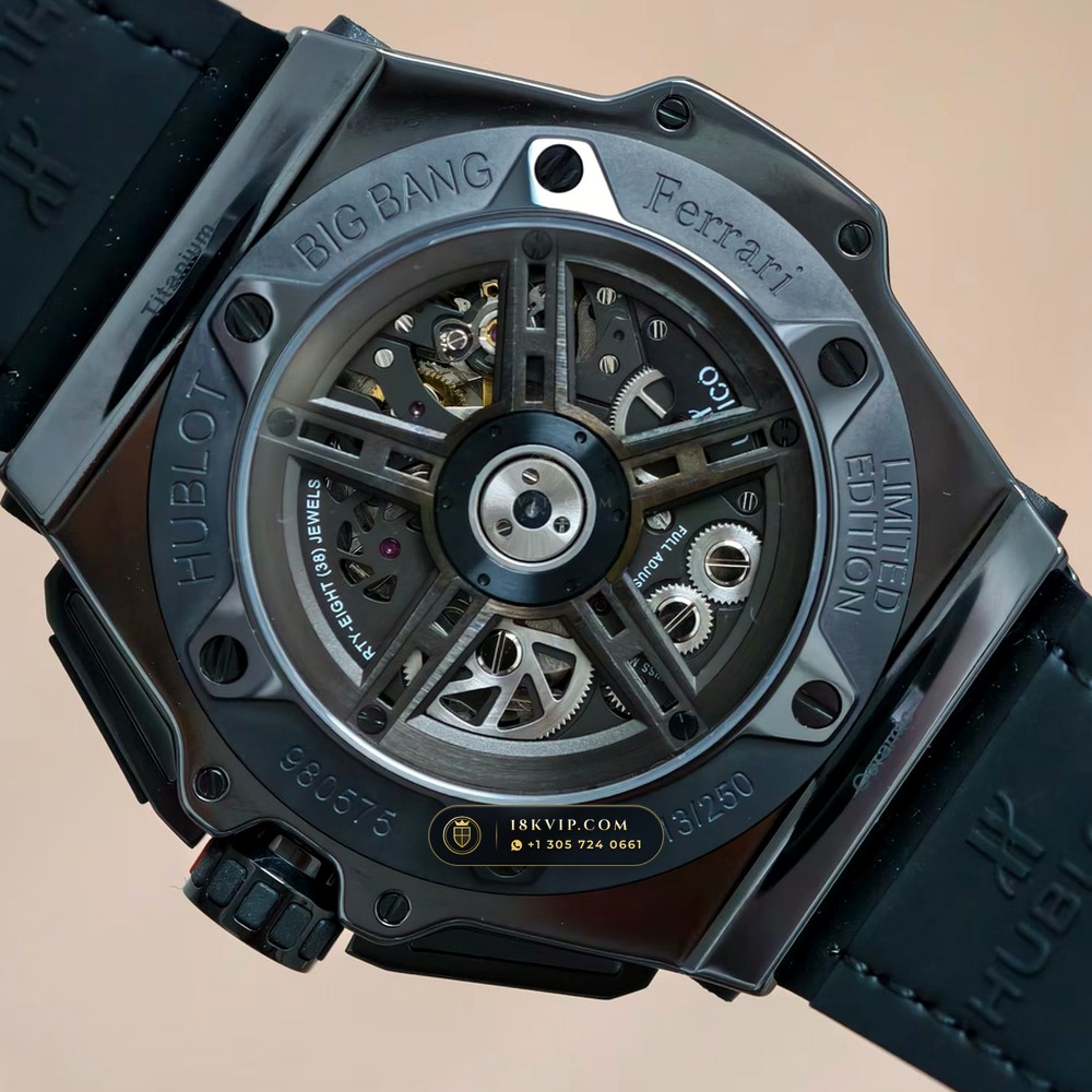 Hublot Big Bang Ferrari Unico Flyback Chronograph 45mm Ref. 402.CX.0113.WR — Private Vault Edition — Studio Gallery Plate VII in High-Tech Ceramic & Titanium (120.7g Verified Mass, Hublot Unico Flyback Chronograph Cal. HUB1280)