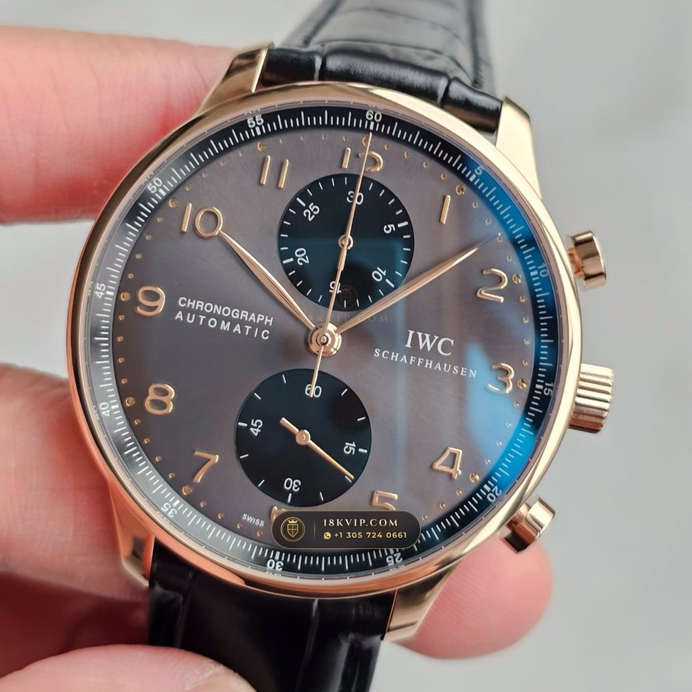 IWC Schaffhausen IWC Portugieser Chronograph 40.9mm Cal. 79350 Ref. IW371482 — Private Vault Edition — Studio Gallery Plate II in 904L Stainless Steel Custom Architecture (81.8g Verified Mass, IWC Manufacture Cal. 69355 / Cal. 52010)