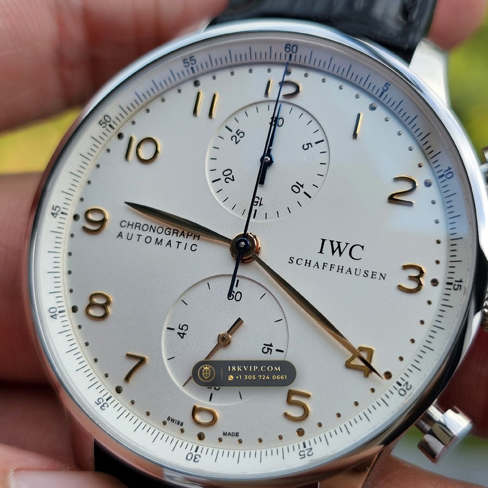 IWC Schaffhausen IWC Portugieser Chronograph 40.9mm Silver Dial Ref. IW371445 — Private Vault Edition — Studio Gallery Plate II in 904L Stainless Steel Custom Architecture (81.5g Verified Mass, IWC Manufacture Cal. 69355 / Cal. 52010)