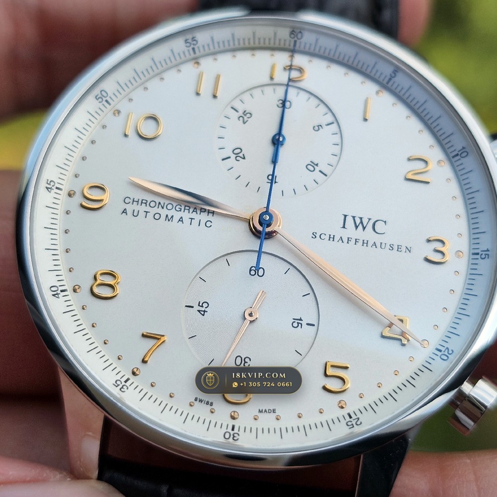 IWC Schaffhausen IWC Portugieser Chronograph 40.9mm Silver Dial Ref. IW371445 — Private Vault Edition — Studio Gallery Plate IV in 904L Stainless Steel Custom Architecture (81.5g Verified Mass, IWC Manufacture Cal. 69355 / Cal. 52010)
