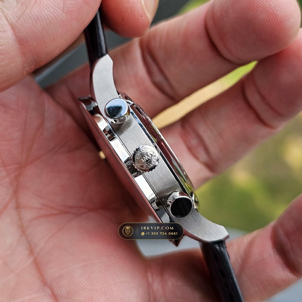 IWC Schaffhausen IWC Portugieser Chronograph 40.9mm Silver Dial Ref. IW371445 — Private Vault Edition — Studio Gallery Plate VIII in 904L Stainless Steel Custom Architecture (81.5g Verified Mass, IWC Manufacture Cal. 69355 / Cal. 52010)