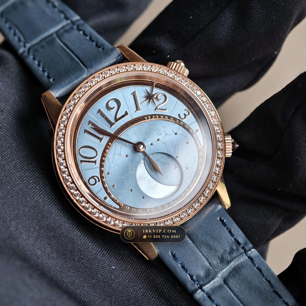 Jaeger-LeCoultre Rendez-Vous Night & Day 36mm Diamond Bezel 18K Rose Gold Ref. Q3522480 — Private Vault Edition — Studio Gallery Plate II in 18K Rose Gold Au750 (68.9g Verified Mass, Jaeger-LeCoultre Manufacture Cal. 925 / Cal. 899)