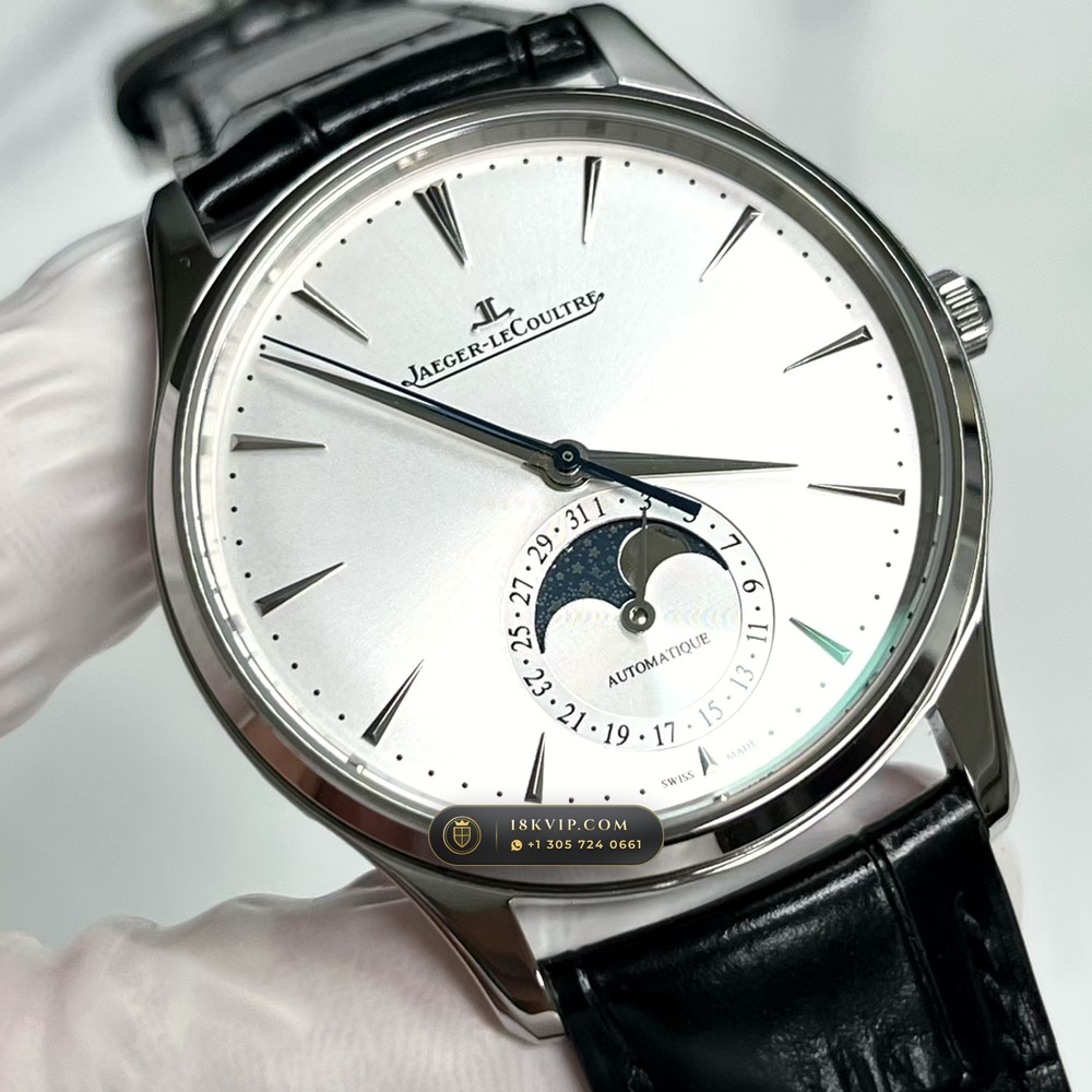 Jaeger-LeCoultre Master Ultra Thin Moonphase 39mm Free-Sprung Cal. 925 Ref. Q1368430 — Private Vault Edition — Studio Gallery Plate II in 904L Stainless Steel Custom Architecture (68.5g Verified Mass, Jaeger-LeCoultre Manufacture Cal. 925 / Cal. 899)