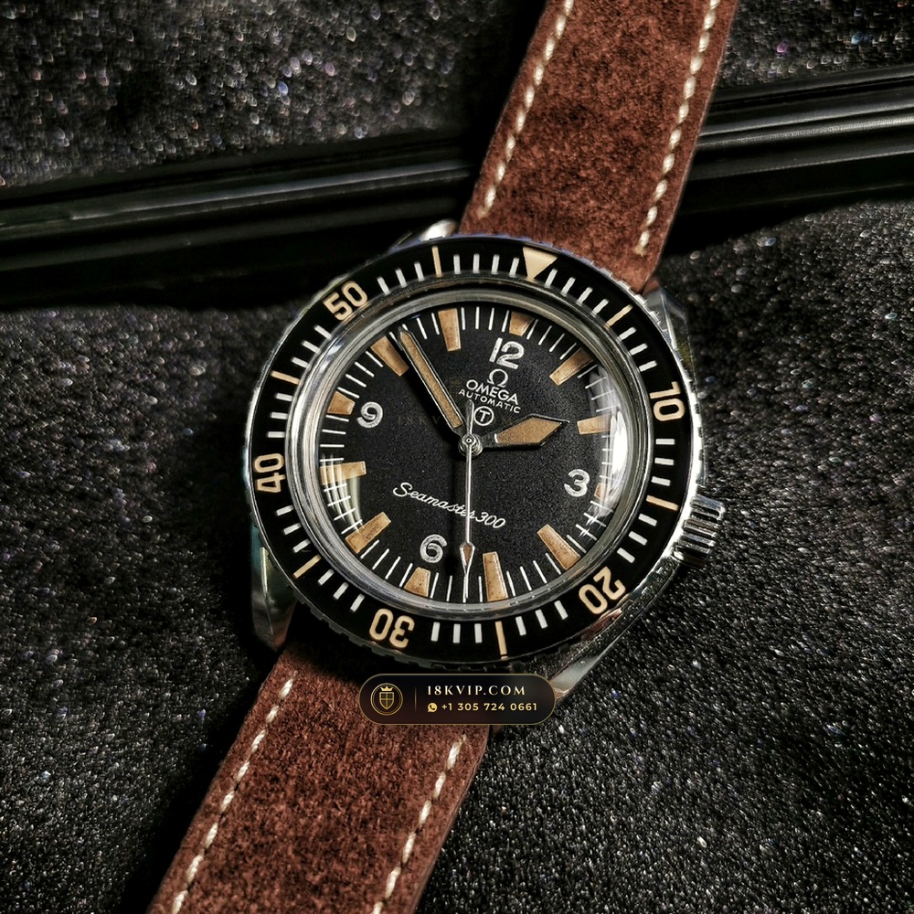 Omega Heritage Seamaster 300 Big Triangle Military Vintage 41mm Ref. 165.024 — Private Vault Edition — Studio Gallery Plate VI in 904L Stainless Steel Custom Architecture (104.9g Verified Mass, Omega Co-Axial Master Chronometer Cal. 8900)