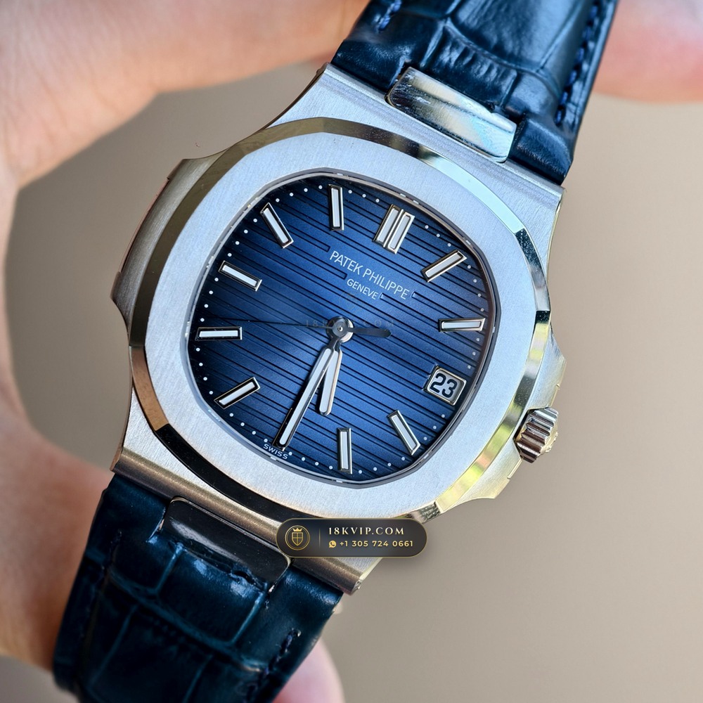 Patek Philippe Nautilus Self-Winding 41mm 18K White Gold Ref. 5811/1G-001 — Private Vault Edition — Studio Gallery Plate III in 18K White Gold Au750 (112.2g Verified Mass, Patek Philippe Cal. 26-330 S C - 21K Gold Rotor)