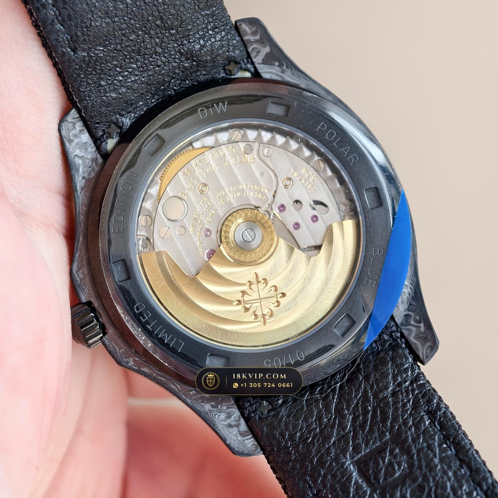 Patek Philippe Aquanaut 40.8mm Bespoke Forged Carbon Ref. 5167A-001 — Private Vault Edition — Studio Gallery Plate VI in Forged Carbon TPT & Titanium (64.3g Verified Mass, Patek Philippe Cal. 324 S C - 21K Gold Rotor)