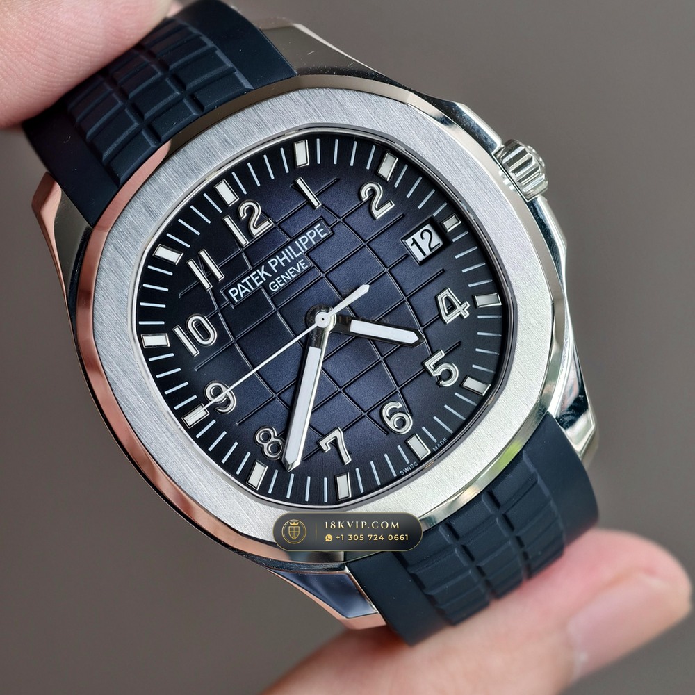 Patek Philippe Aquanaut Jumbo 42.2mm 18K White Gold Custom SW Dial Ref. 5168G — Private Vault Edition — Studio Gallery Plate II in 18K White Gold Au750 (120.4g Verified Mass, Patek Philippe Cal. 324 S C - 21K Gold Rotor)