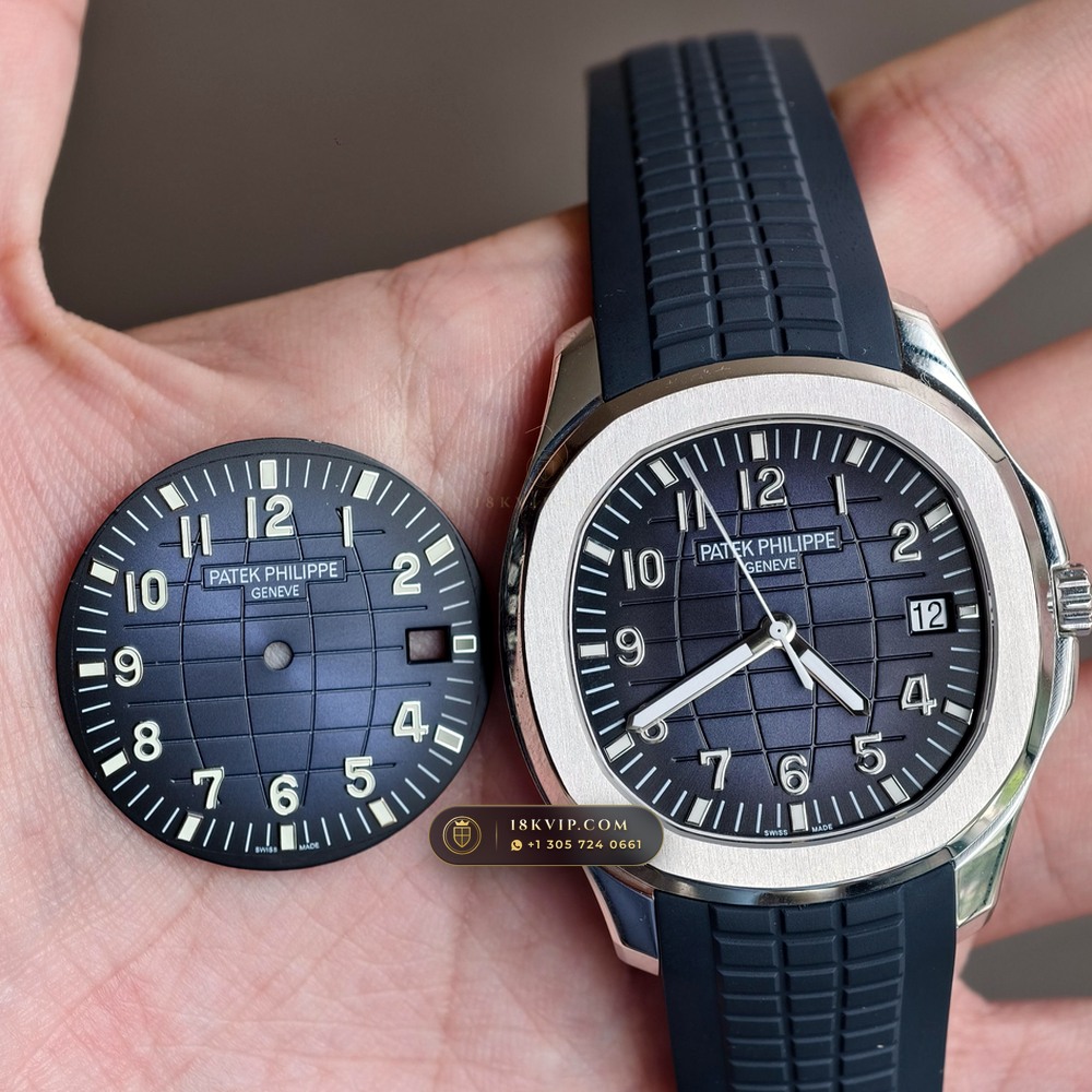 Patek Philippe Aquanaut Jumbo 42.2mm 18K White Gold Custom SW Dial Ref. 5168G — Private Vault Edition — Studio Gallery Plate IV in 18K White Gold Au750 (120.4g Verified Mass, Patek Philippe Cal. 324 S C - 21K Gold Rotor)