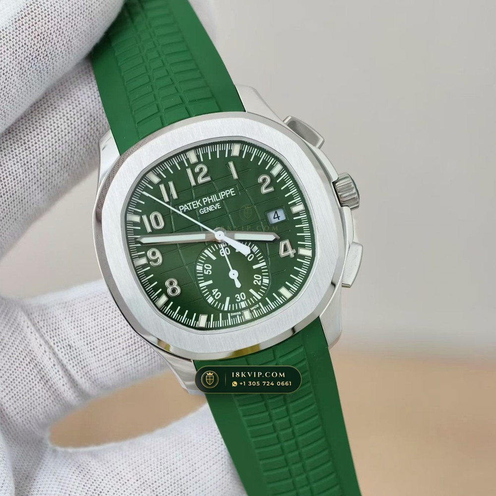 Patek Philippe Aquanaut Flyback Chronograph 18K White Gold Ref. 5968G — Private Vault Edition — Studio Gallery Plate III in 18K White Gold Au750 (136.5g Verified Mass, Patek Philippe Cal. CH 28-520 C - 21K Gold Rotor)