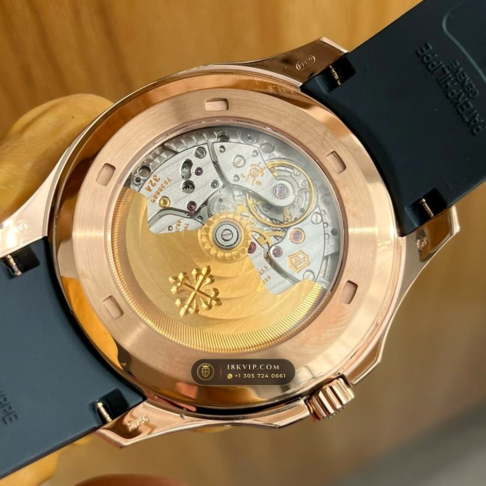 Patek Philippe Aquanaut Luce Annual Calendar Moonphase Blue-Grey Dial 18K Rose Gold Ref. 5261R-001 — Private Vault Edition — Studio Gallery Plate IV in 18K Rose Gold Au750 (104.8g Verified Mass, Patek Philippe Cal. 26-330 S QA LU)