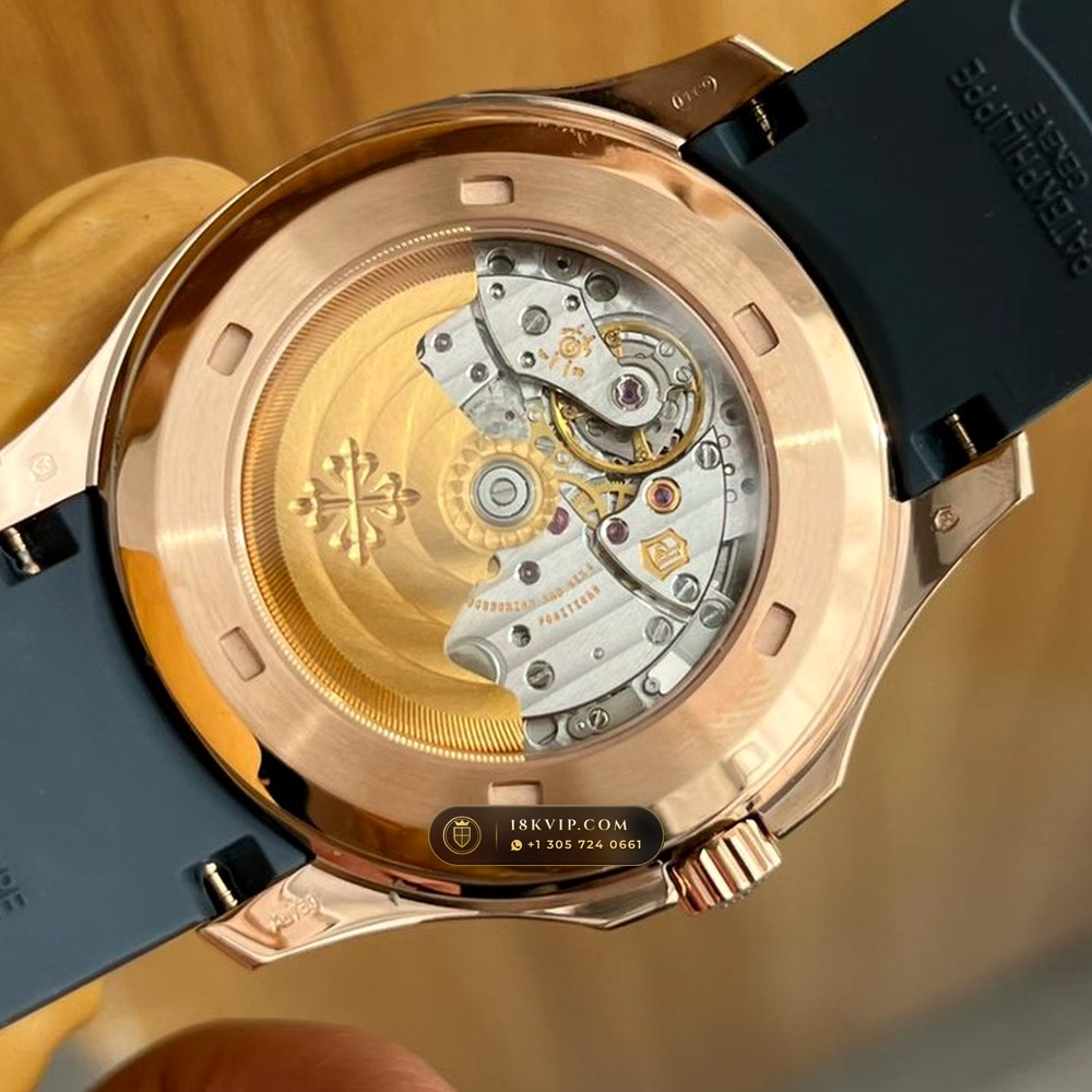 Patek Philippe Aquanaut Luce Annual Calendar Moonphase Blue-Grey Dial 18K Rose Gold Ref. 5261R-001 — Private Vault Edition — Studio Gallery Plate VI in 18K Rose Gold Au750 (104.8g Verified Mass, Patek Philippe Cal. 26-330 S QA LU)