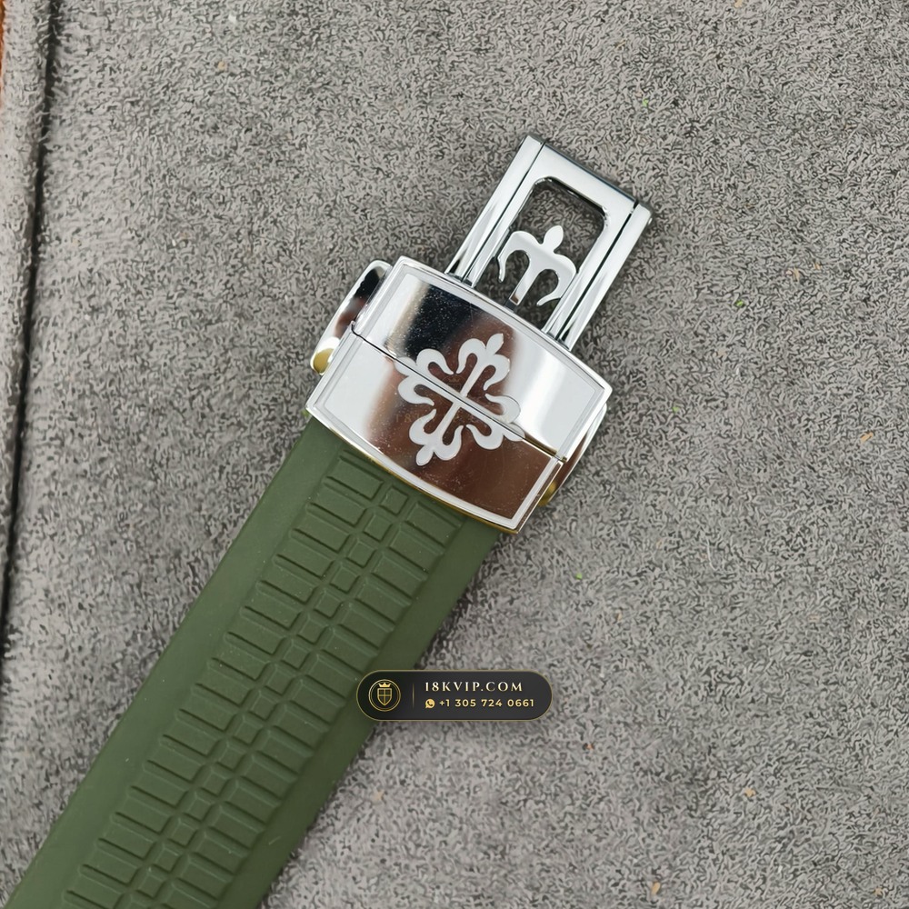 Patek Philippe Aquanaut Jumbo 42.2mm 18K White Gold Free-Sprung Calibre Ref. 5168G — Private Vault Edition — Studio Gallery Plate IX in 18K White Gold Au750 (120.4g Verified Mass, Patek Philippe Cal. 324 S C - 21K Gold Rotor)