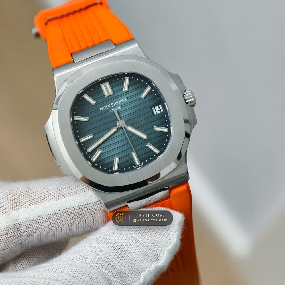 Patek Philippe Nautilus Self-Winding Custom SW Dial 22K Gold Rotor Ref. 5711/1A — Private Vault Edition — Studio Gallery Plate II in 904L Stainless Steel Custom Architecture (115.0g Verified Mass, Patek Philippe Cal. 26-330 S C / Cal. 324 S C - 21K Gold Rotor)