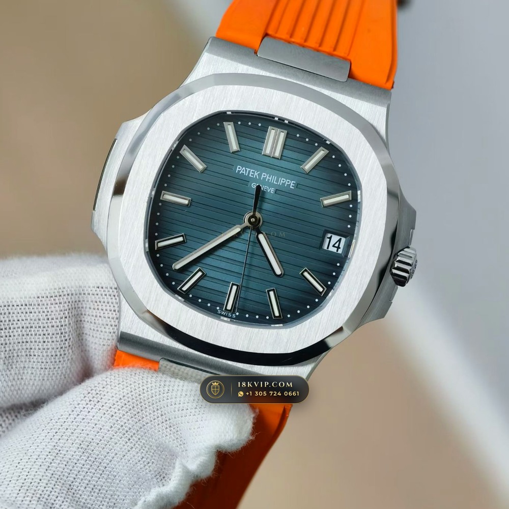 Patek Philippe Nautilus Self-Winding Custom SW Dial 22K Gold Rotor Ref. 5711/1A — Private Vault Edition — Studio Gallery Plate III in 904L Stainless Steel Custom Architecture (115.0g Verified Mass, Patek Philippe Cal. 26-330 S C / Cal. 324 S C - 21K Gold Rotor)