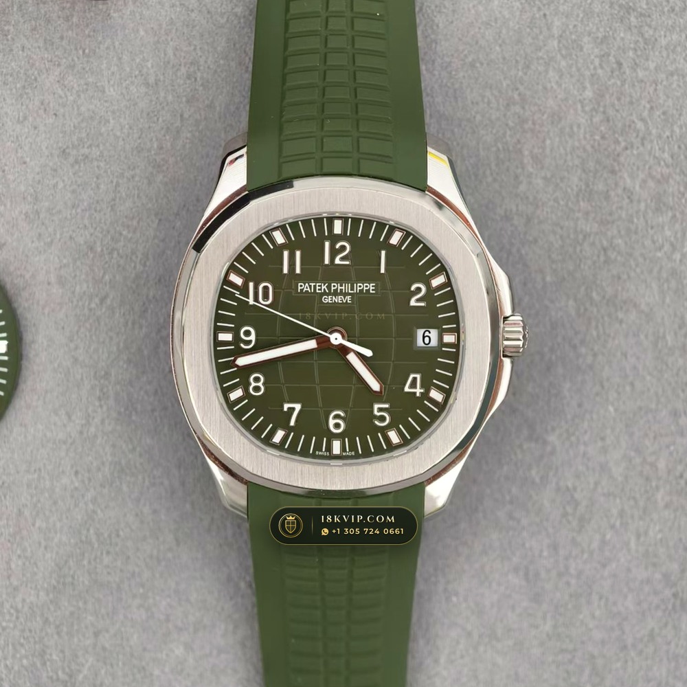 Patek Philippe Aquanaut Jumbo 42.2mm 18K White Gold Custom SW Dial 22K Gold Rotor Ref. 5168G — Private Vault Edition — Studio Gallery Plate II in 18K White Gold Au750 (120.5g Verified Mass, Patek Philippe Cal. 324 S C - 21K Gold Rotor)