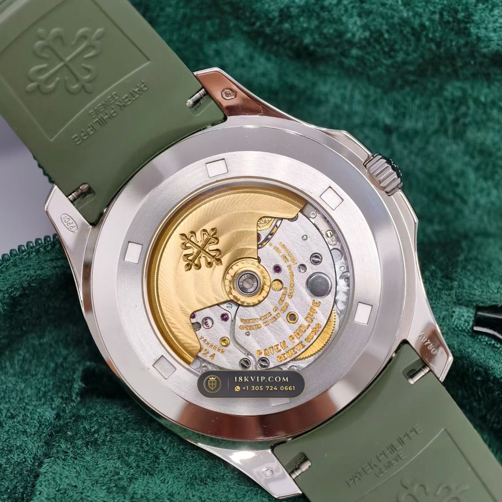 Patek Philippe Aquanaut Jumbo 42.2mm 18K White Gold Custom SW Dial 22K Gold Rotor Ref. 5168G — Private Vault Edition — Studio Gallery Plate VII in 18K White Gold Au750 (120.5g Verified Mass, Patek Philippe Cal. 324 S C - 21K Gold Rotor)