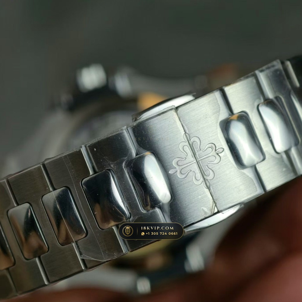 Patek Philippe Nautilus Annual Calendar Moonphase Blue Graduated Dial Ref. 5726/1A-014 — Private Vault Edition — Studio Gallery Plate IX in 904L Stainless Steel Custom Architecture (147.6g Verified Mass, Patek Philippe Cal. 324 S QA LU 24H - 21K Gold Rotor)