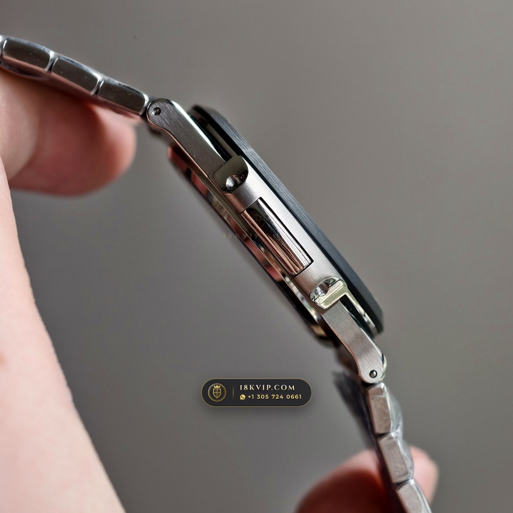 Patek Philippe Nautilus 40mm Skeleton Openworked Forged Carbon Ref. 5711/1A-010 — Private Vault Edition — Studio Gallery Plate IV in Forged Carbon TPT & Titanium (114.6g Verified Mass, Patek Philippe Cal. 26-330 S C / Cal. 324 S C - 21K Gold Rotor)