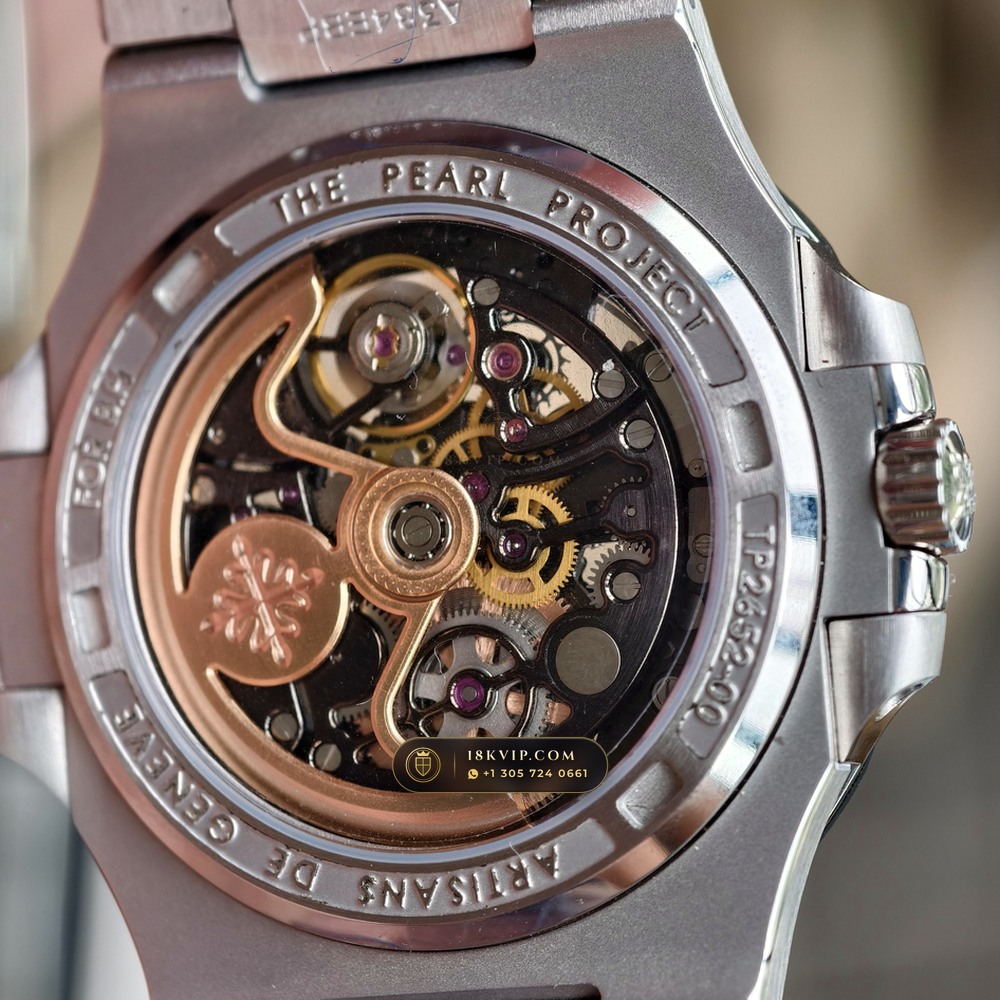 Patek Philippe Nautilus 40mm Skeleton Openworked Forged Carbon Ref. 5711/1A-010 — Private Vault Edition — Studio Gallery Plate VI in Forged Carbon TPT & Titanium (114.6g Verified Mass, Patek Philippe Cal. 26-330 S C / Cal. 324 S C - 21K Gold Rotor)