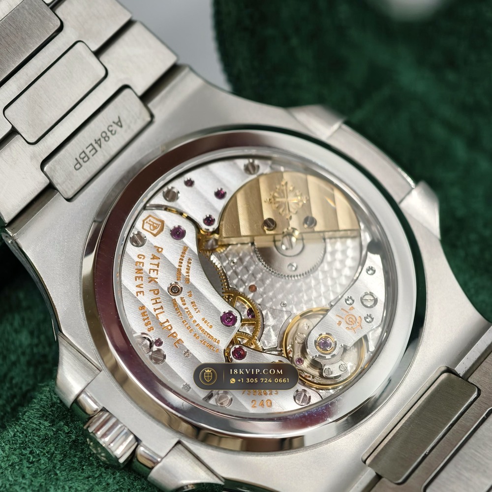 Patek Philippe Nautilus Moonphase & Power Reserve Geneva Atelier Spec Ref. 5712/1A — Private Vault Edition — Studio Gallery Plate V in 904L Stainless Steel Custom Architecture (116.8g Verified Mass, Patek Philippe Cal. 240 PS IRM C LU - 22K Gold Micro-Rotor)