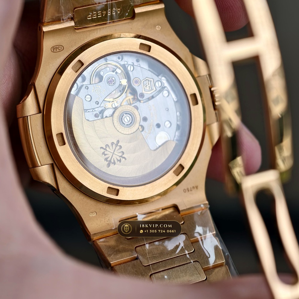 Patek Philippe Nautilus Self-Winding 18K Rose Gold Ref. 5711/1R-001 — Private Vault Edition — Studio Gallery Plate VI in 18K Rose Gold Au750 (186.3g Verified Mass, Patek Philippe Cal. 26-330 S C / Cal. 324 S C - 21K Gold Rotor)