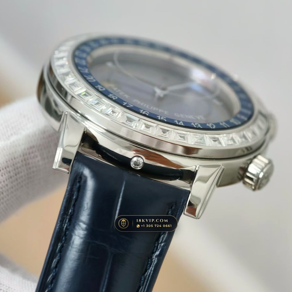 Patek Philippe Grand Complications Sky Moon Celestial Diamond-Set Bezel 18K White Gold Ref. 6104G — Private Vault Edition — Studio Gallery Plate V in 18K White Gold Au750 (128.3g Verified Mass, Patek Philippe Cal. 240 LU CL C - 22K Gold Micro-Rotor)