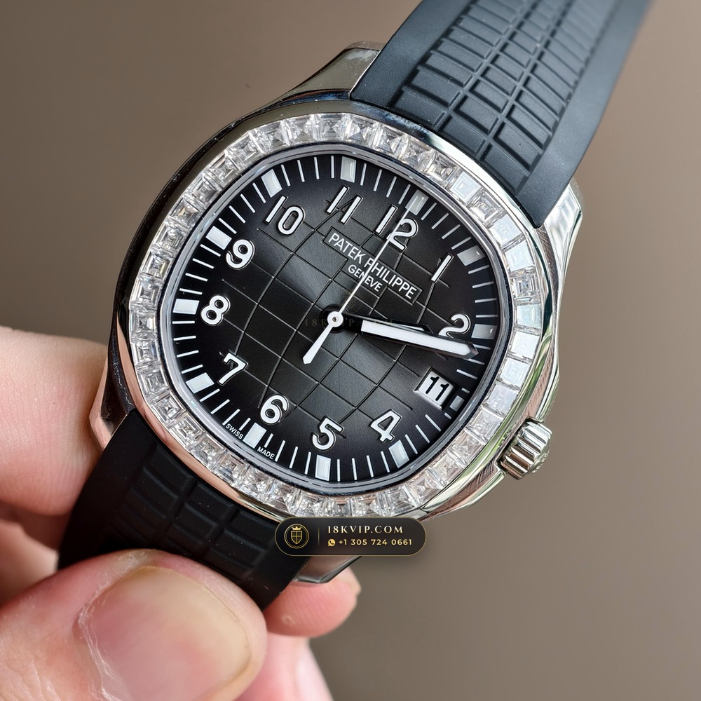 Patek Philippe Aquanaut Extra-Large Self-Winding Diamond-Set Bezel Ref. 5167A — Private Vault Edition — Studio Gallery Plate III in 904L Stainless Steel Custom Architecture (79.6g Verified Mass, Patek Philippe Cal. 324 S C - 21K Gold Rotor)