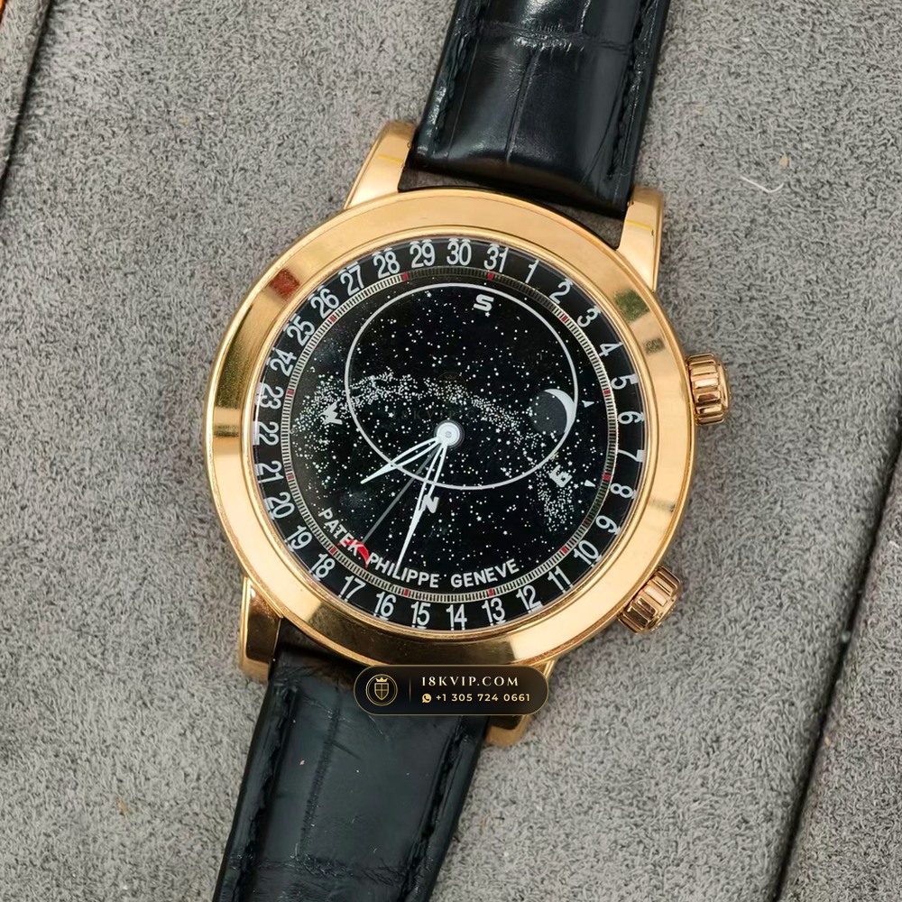 Patek Philippe Grand Complications Sky Moon Celestial 18K Rose Gold Ref. 6102R-001 — Private Vault Edition — Studio Gallery Plate III in 18K Rose Gold Au750 (128.0g Verified Mass, Patek Philippe Cal. 240 LU CL C - 22K Gold Micro-Rotor)