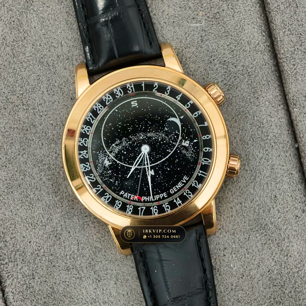 Patek Philippe Grand Complications Sky Moon Celestial 18K Rose Gold Ref. 6102R-001 — Private Vault Edition — Studio Gallery Plate IV in 18K Rose Gold Au750 (128.0g Verified Mass, Patek Philippe Cal. 240 LU CL C - 22K Gold Micro-Rotor)