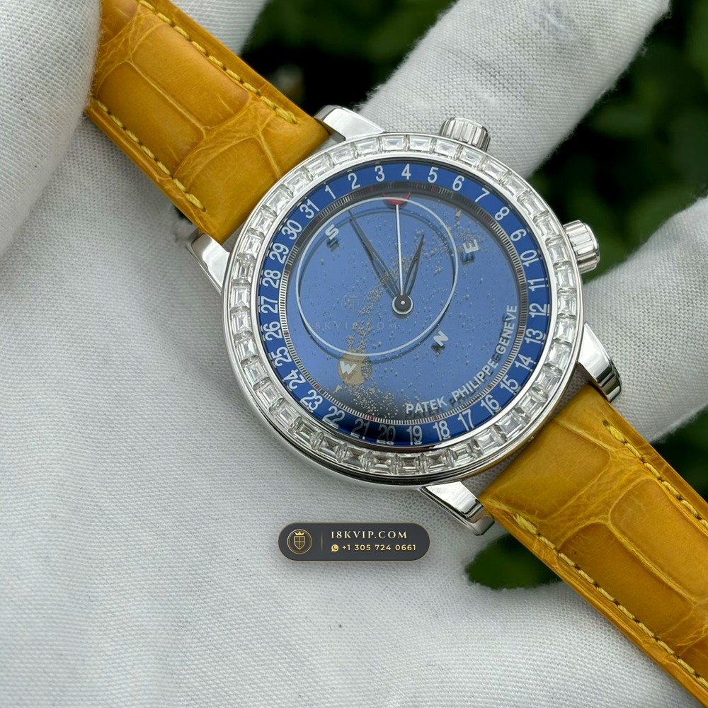 Patek Philippe Grand Complications Sky Moon Celestial Diamond-Set Bezel 18K White Gold Ref. 6102G — Private Vault Edition — Studio Gallery Plate III in 18K White Gold Au750 (128.4g Verified Mass, Patek Philippe Cal. 240 LU CL C - 22K Gold Micro-Rotor)