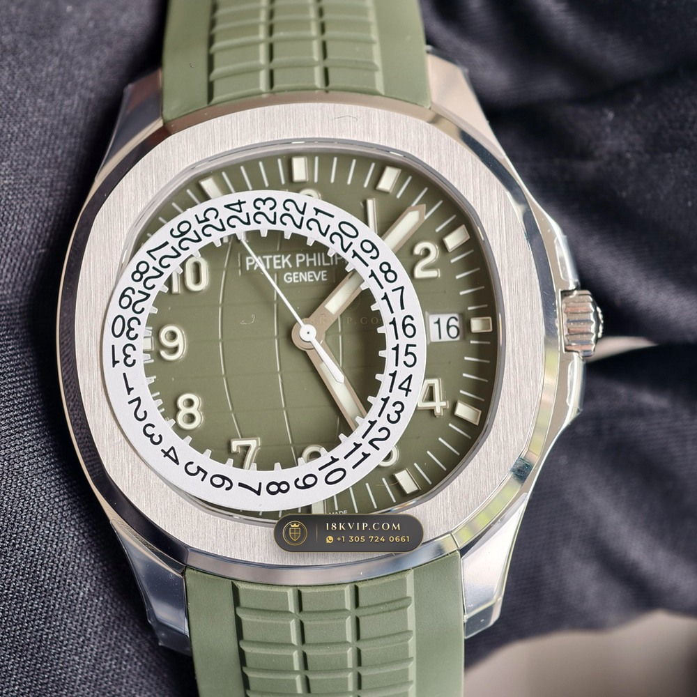 Patek Philippe Aquanaut Jumbo 42.2mm 18K White Gold Sapphire Caseback Spec Ref. 5168G — Private Vault Edition — Studio Gallery Plate VI in 18K White Gold Au750 (120.4g Verified Mass, Patek Philippe Cal. 324 S C - 21K Gold Rotor)